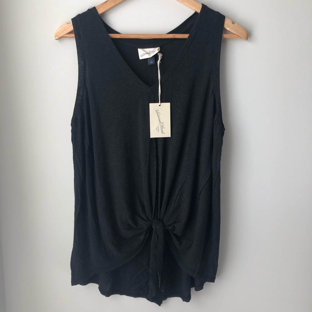 Universal Thread Front Tie Top 🖤